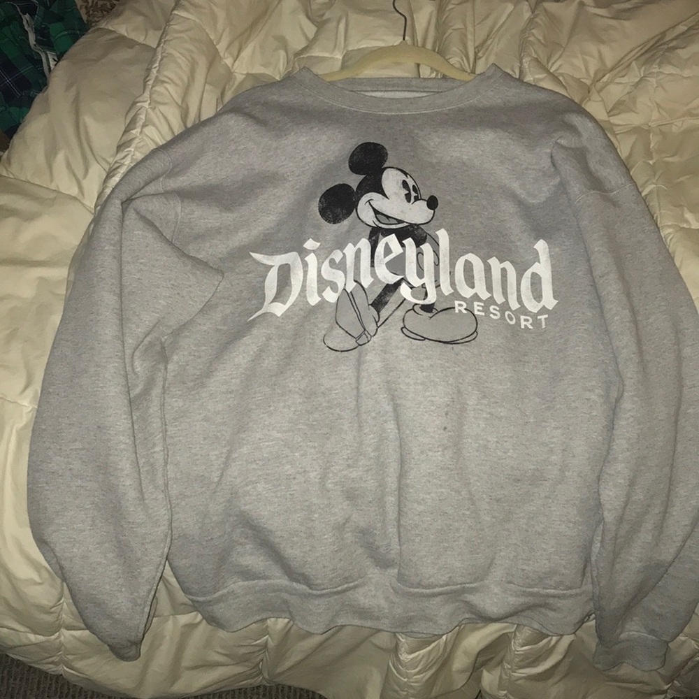 Gray Disneyland pullover Sweatshirt